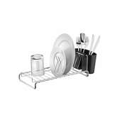 Escurreplatos compacto cromado